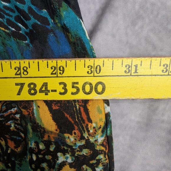 Roman's Size 30 (3XL) Abstract Plant/Floral V-Neck Tunic NWT Button Down - Picture 13 of 13